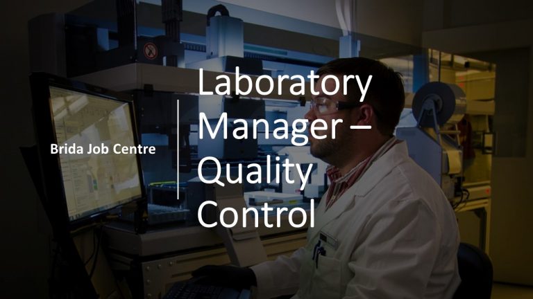Laboratory Manager for Quality Control
