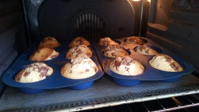 I made chocolate chip muffins